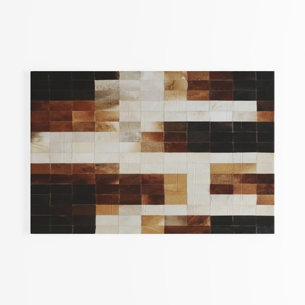 FlyDOIT Modern Geometric Patchwork Area Rug