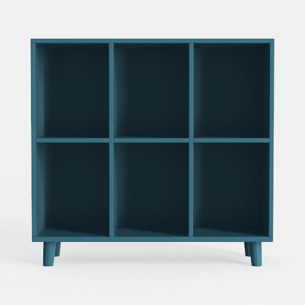 9 Cube Storage Organizer, Wood Cube Bookshelf with