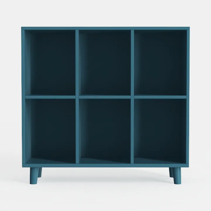 9 Cube Storage Organizer, Wood Cube Bookshelf with