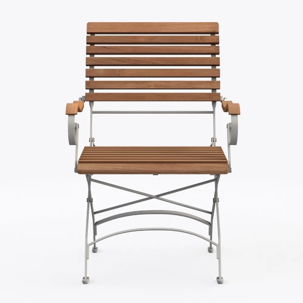 Windrift Teak Wood Outdoor Dining Chair in Brown