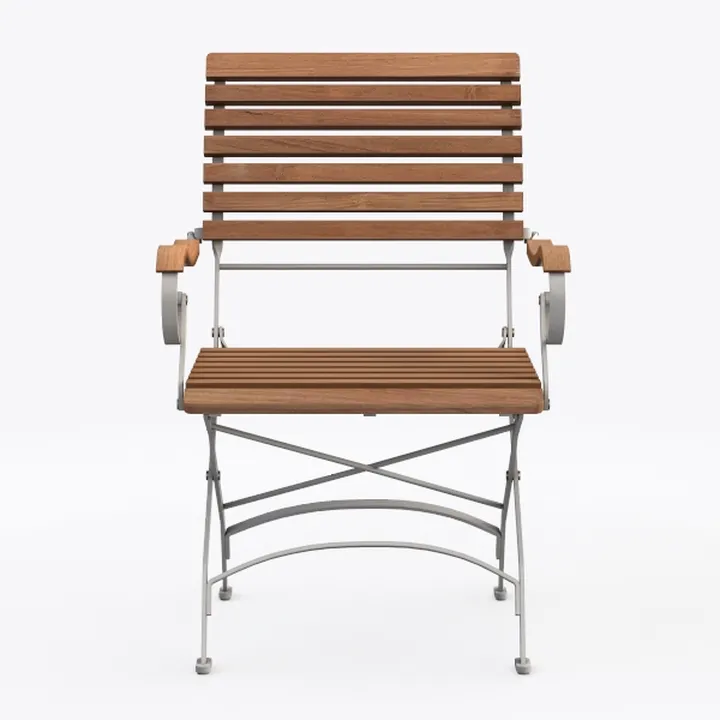 Windrift Teak Wood Outdoor Dining Chair in Brown