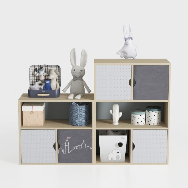 Guidecraft EdQ 5 Compartment Storage 30&#39;&#39; White