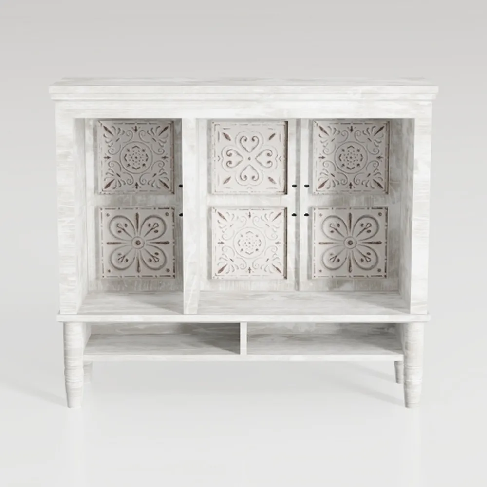 Antique Sideboard Storage Cabinet, Vintage Accent