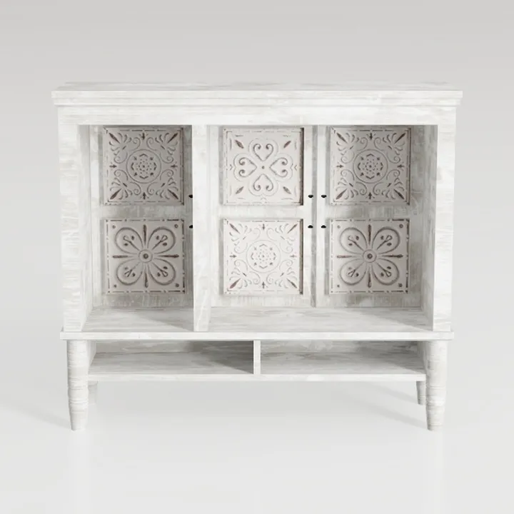 Antique Sideboard Storage Cabinet, Vintage Accent