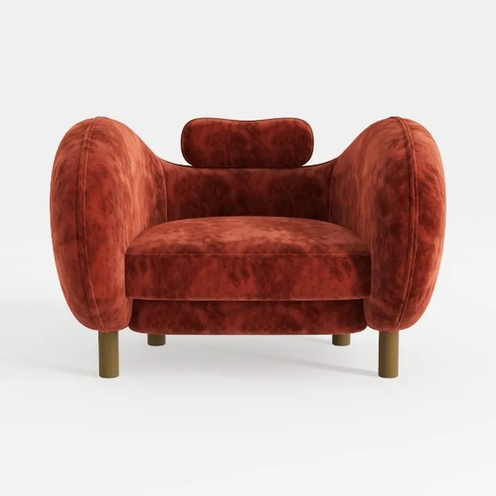 Modern Modular Chenille Sofa 1 Pieces Living Room 