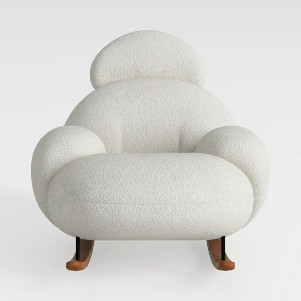 Swivel Accent Barrel Chair, 42'' W Chenille