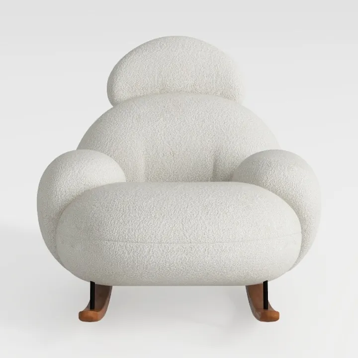 Swivel Accent Barrel Chair, 42'' W Chenille