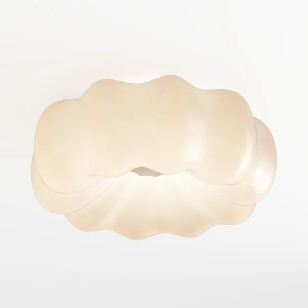 Flush Mount Ceiling Fan with Lights, 20" Caged 