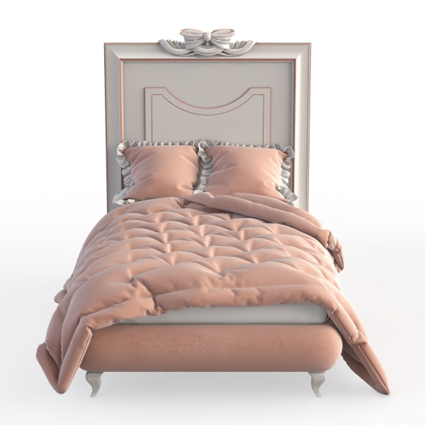 Acme Reggie Full Bed in Pink Fabric