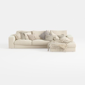 Oversized Modular Sofa, Extra Deep Cloud Chenille 