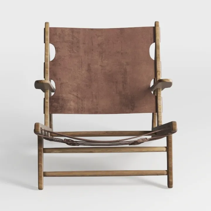 Baxton Studio Rovelyn Brown Faux Leather and Walnu