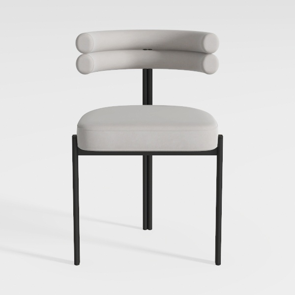 EALSON Round Upholstered Dining Chairs Set of 2