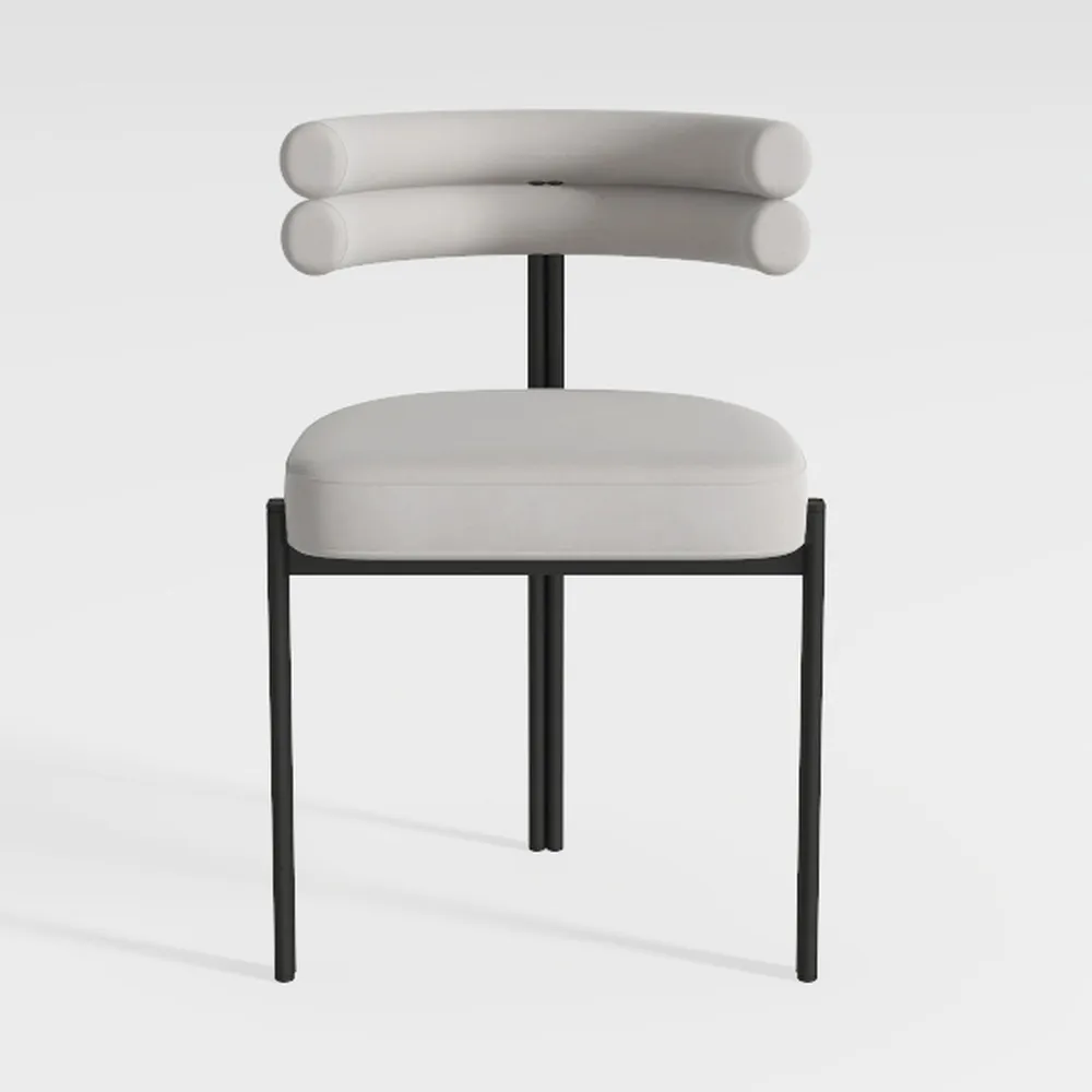 EALSON Round Upholstered Dining Chairs Set of 2