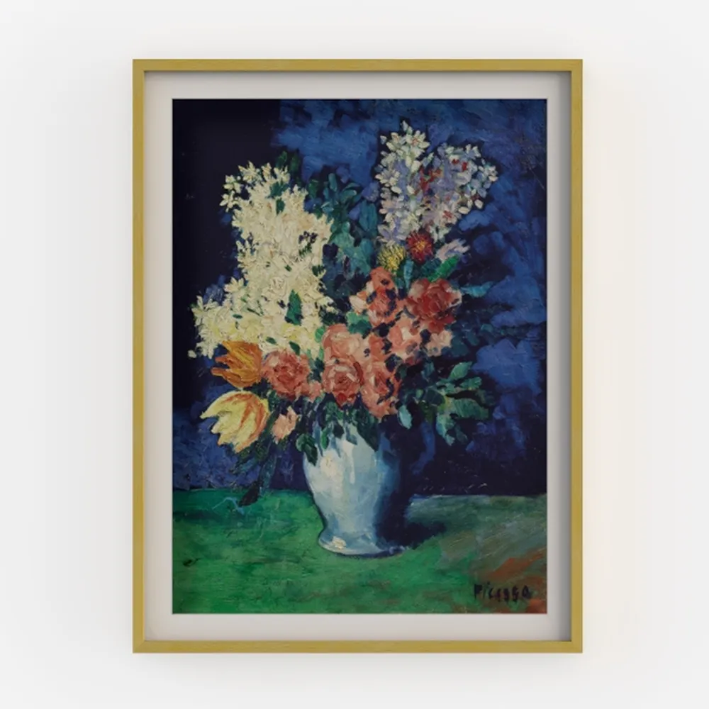 InSimSea Framed Canvas Wall Art, White Hydrangea