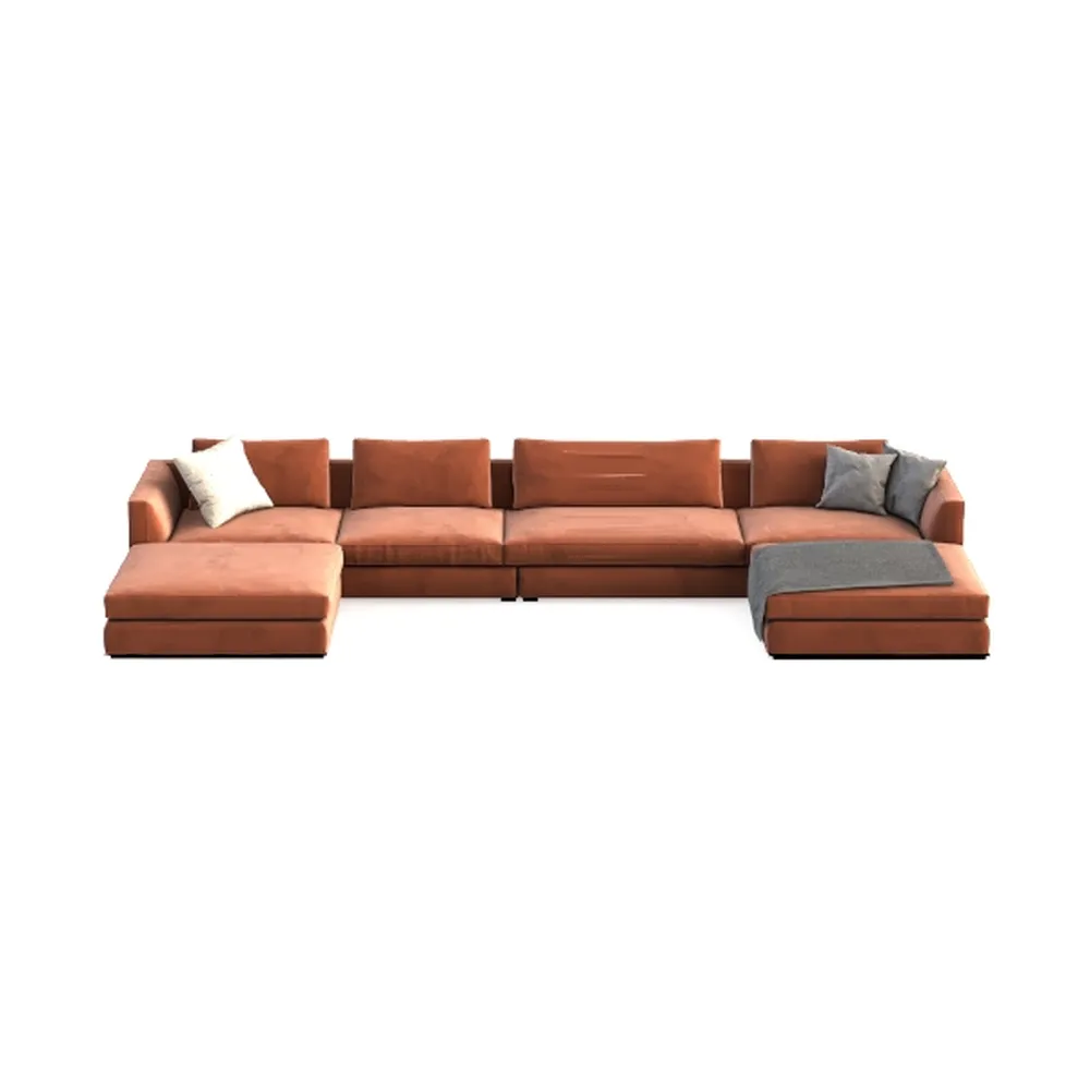92.5 * 92.5'' L-Shaped Corner Sectional Leather