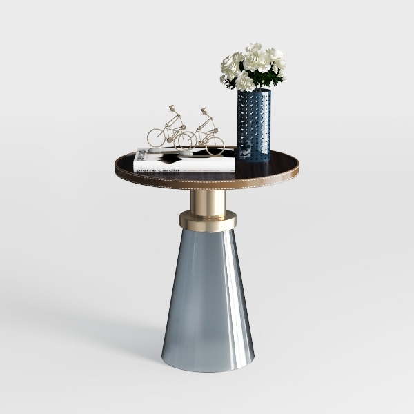 Round Wooden Side Table, Living Room Accent