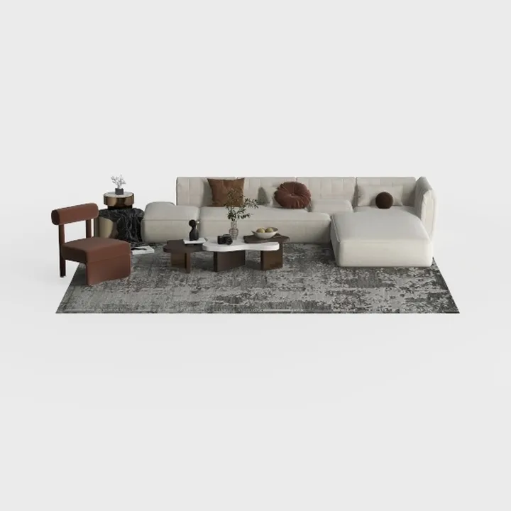 Kingdura 105.5'' Cloud Sectional Couch with L-Shap