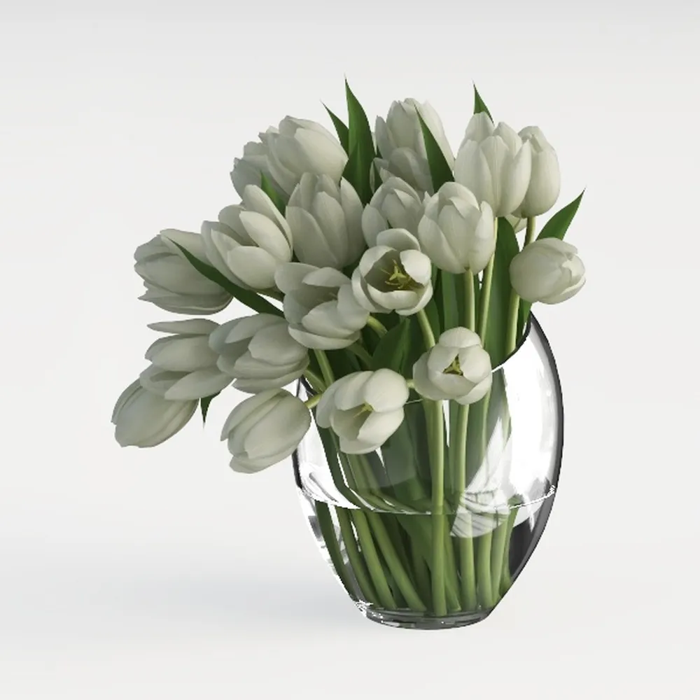 Hollyone Hydrangea Artificial Flowers with Glass