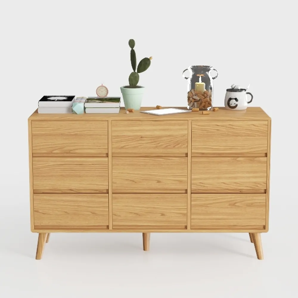 Hadulcet Fluted 6 Drawers Dresser for Bedroom,