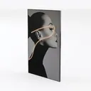 Paimuni Elegant Woman Canvas Wall Art for Living Left 45 Degree View
