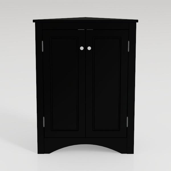 Iwell Bathroom Floor Storage Cabinet with 2