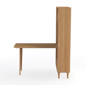 HOYTBBO 66.5" Modern L-Shaped Executive Desk with 