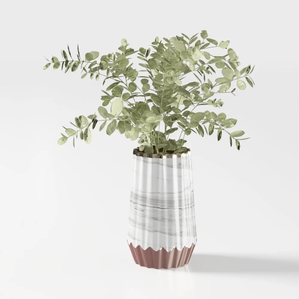 2025 Updated 13in Tall White Beige Vase for Boho