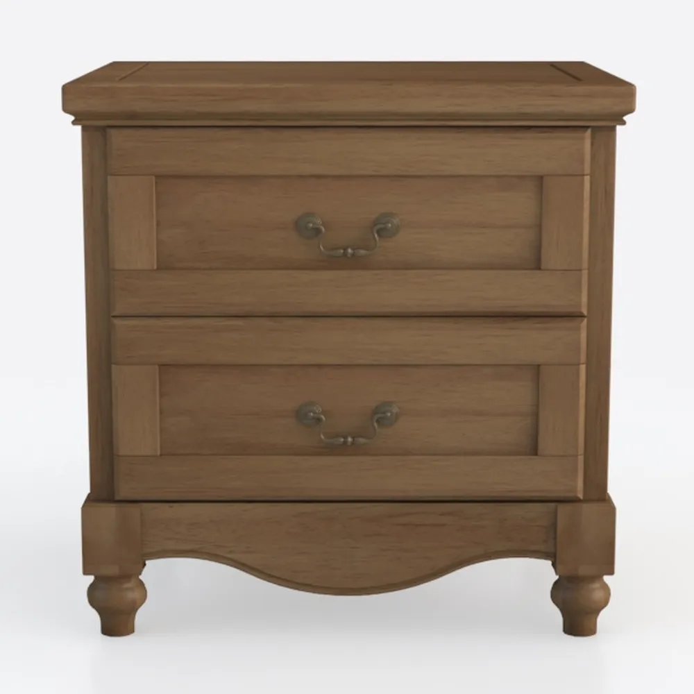 Pemberly Row Wood Night Stand with Recharging