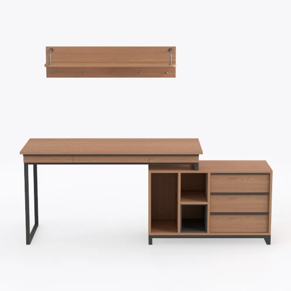 HOMCOM L-Shaped Home Offie Computer Desk with Stor