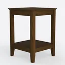 Psilvam Oversized Outdoor Side Table, 19.68" Poly Left 45 Degree View