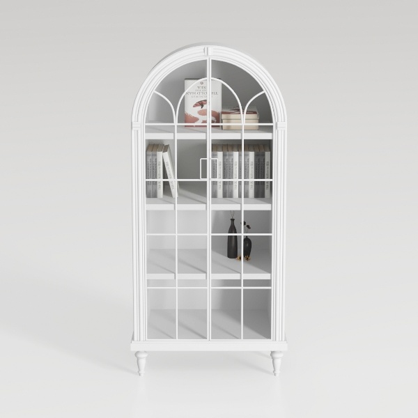 71" Tall Arched Cabinet, 5-Tier Arched Kitchen