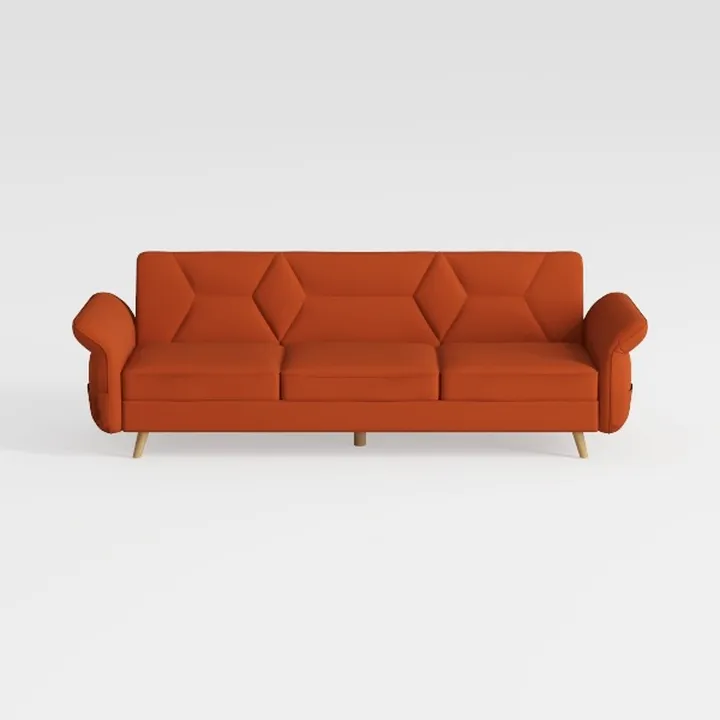 Large Sofa, Velvet Sofa Three-seat Sofa Classic