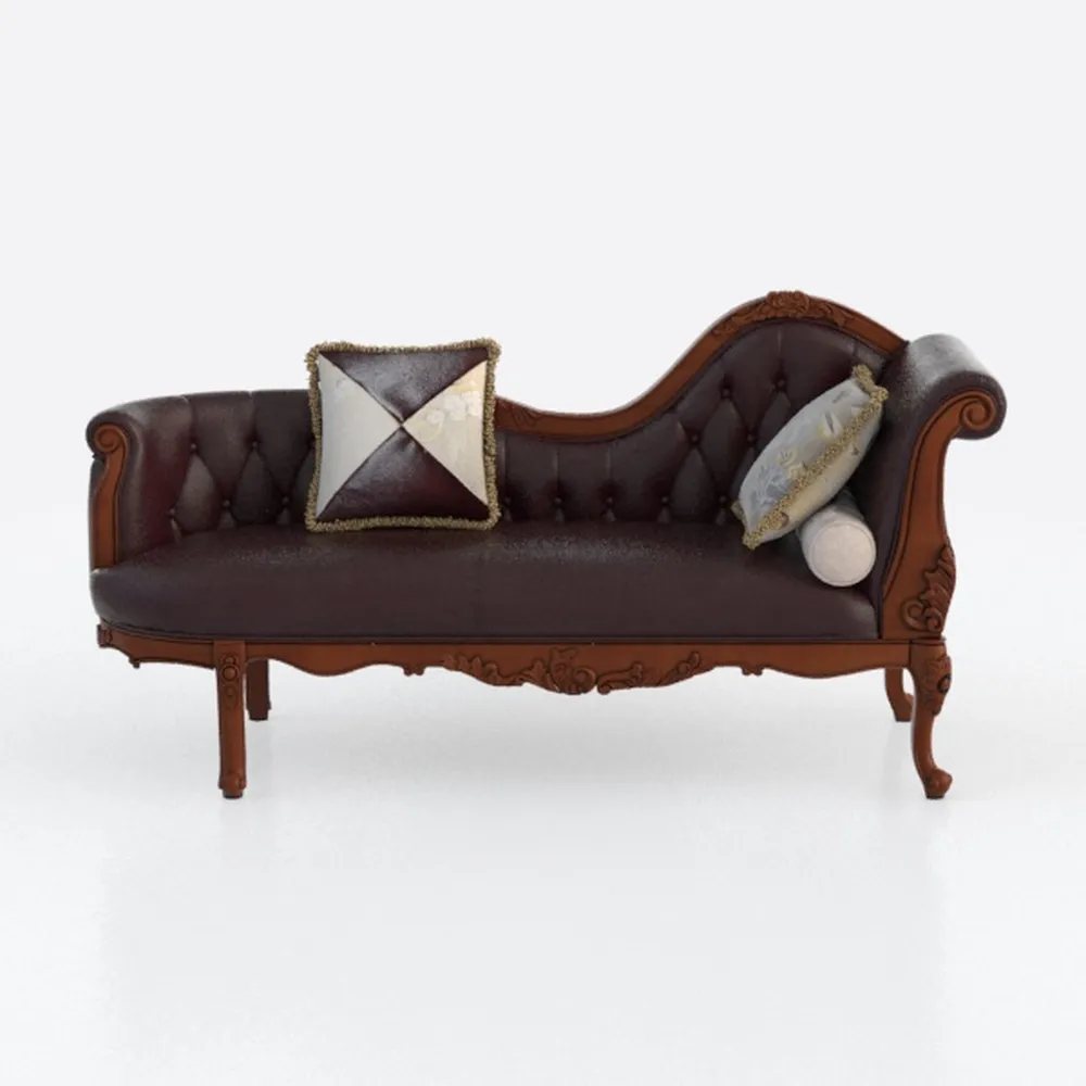 Benjara Sena Loveseat, Faux Leather, Rolled Arms,