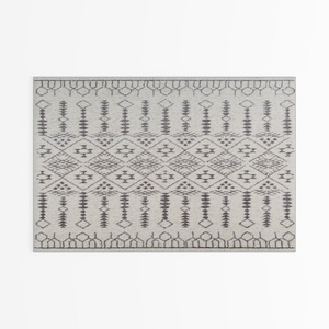 TABAYON Shaggy Tie Dyed Light Grey Rug, 2x3 Area