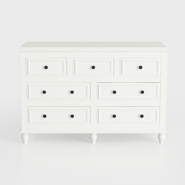 Farmhouse 7 Drawer Dresser for Bedroom, Wood