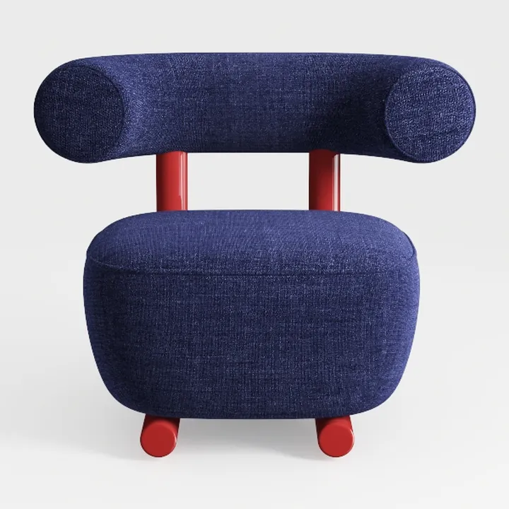 INMOZATA Swivel Armchair,Modern Accent Barrel Chai