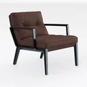 SONGMICS Accent Leisure Chair, Mid-Century Modern  Right 45 Degree View
