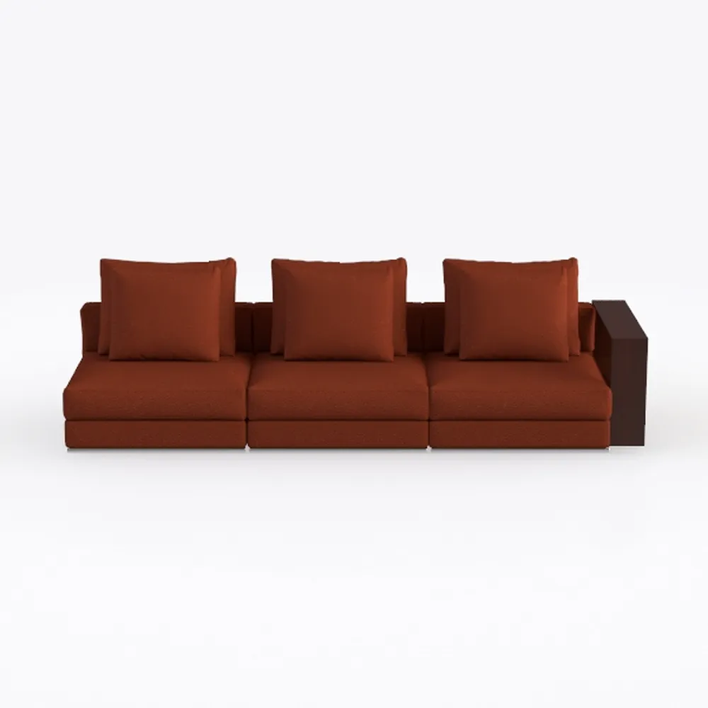 Furnemart Modern L Shape Sectional Sofa with Chais