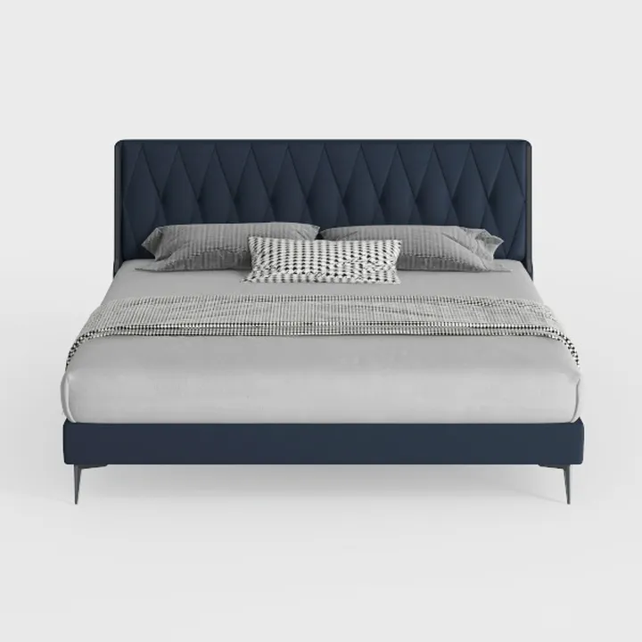Yaheetech Upholstered Bed Frame, Modern Queen Bed 