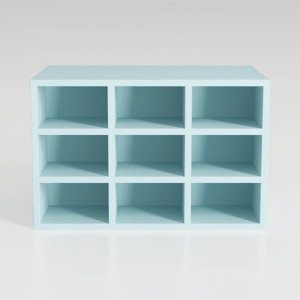 IOTXY Open Shelf Low Bookcase - Wooden 3-Tier