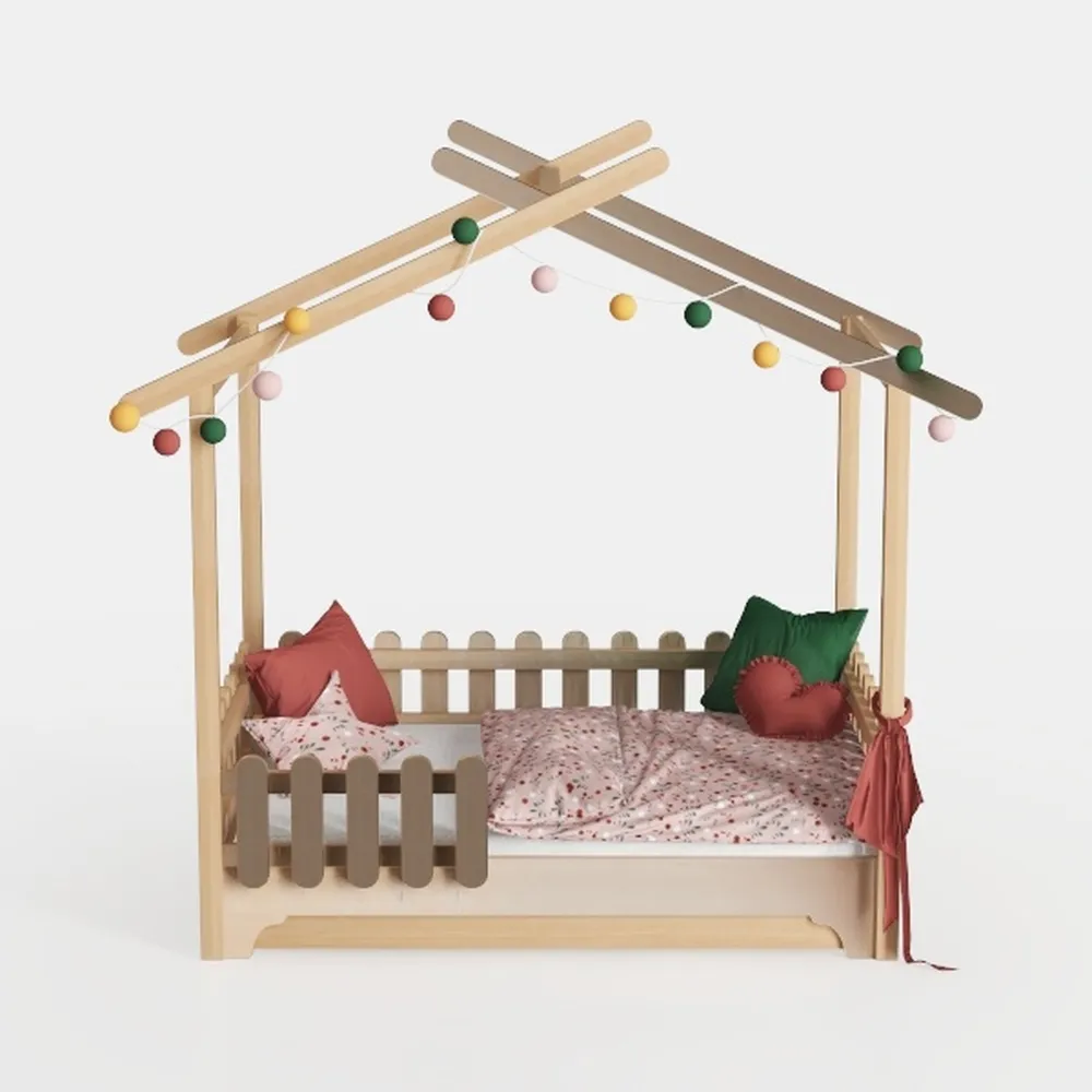 Harper & Bright Designs Twin House Bed with Trundl