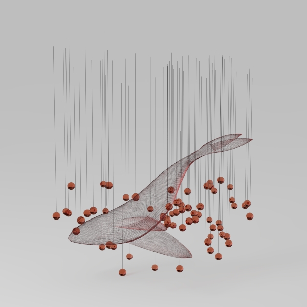 hanging deco-Red & Black