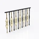 stair railing-Retro Charm Left 45 Degree View