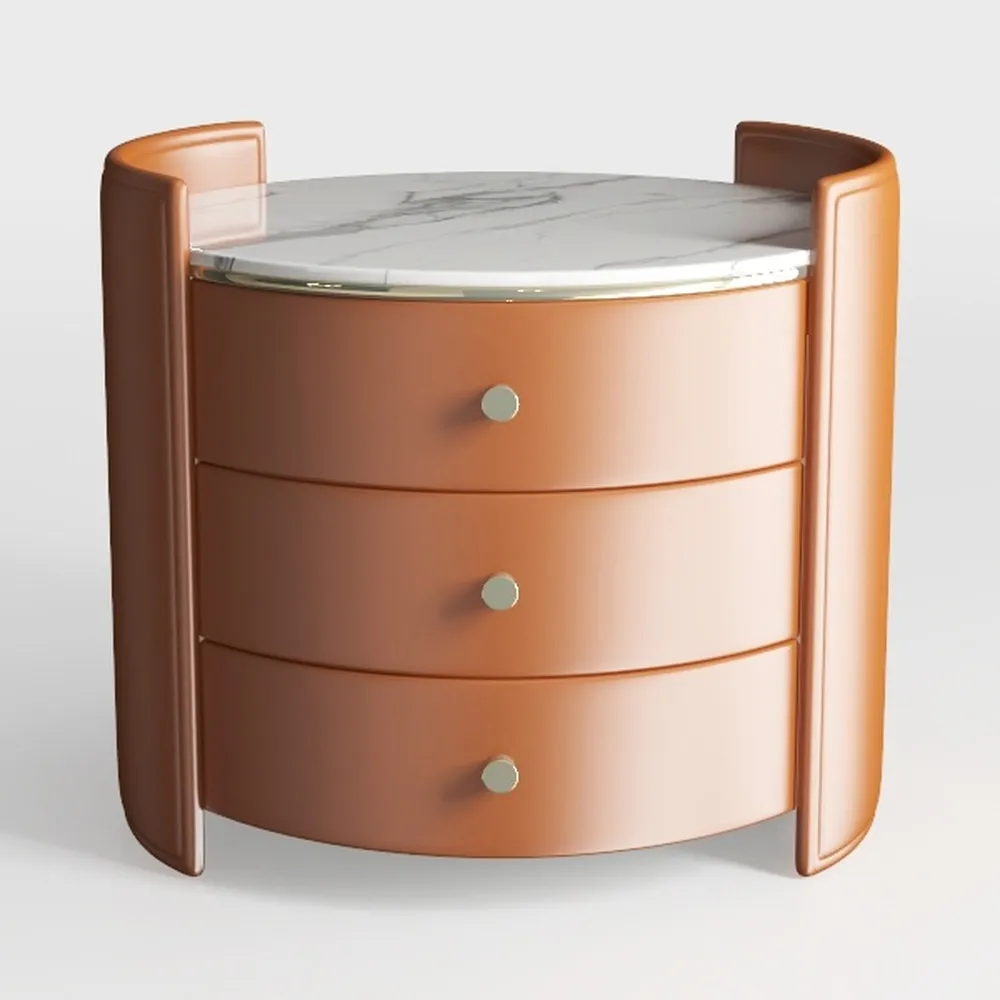 LITTLE TREE Wood End Table with 2 Drawers Sofa