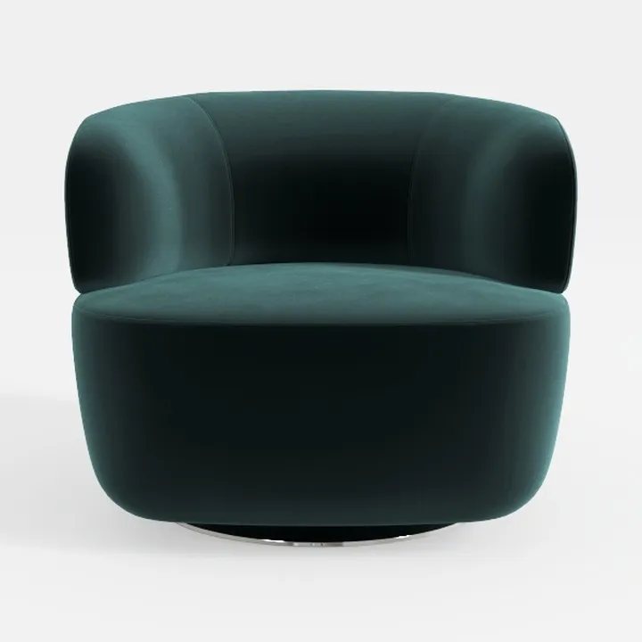 Ball & Cast 360° Swivel Accent Chair,Upholstered
