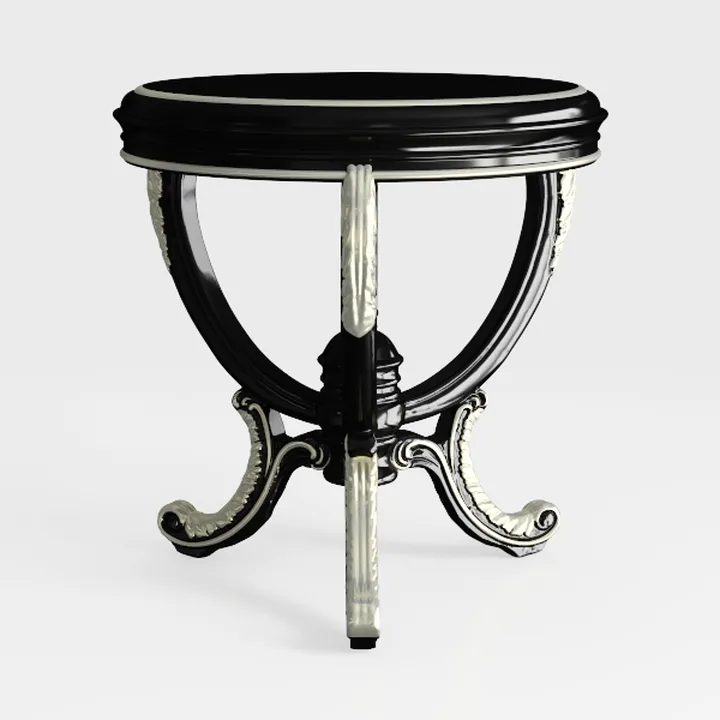 Outdoor Side Table, Cast Aluminum Anti-Rust Round 