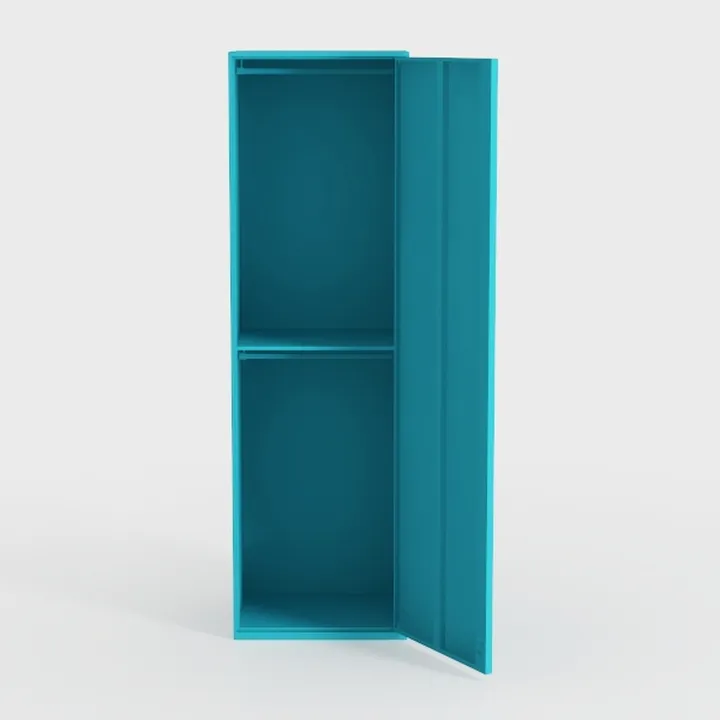 71" Tall Metal Storage Cabinet with 2 Doors and 4