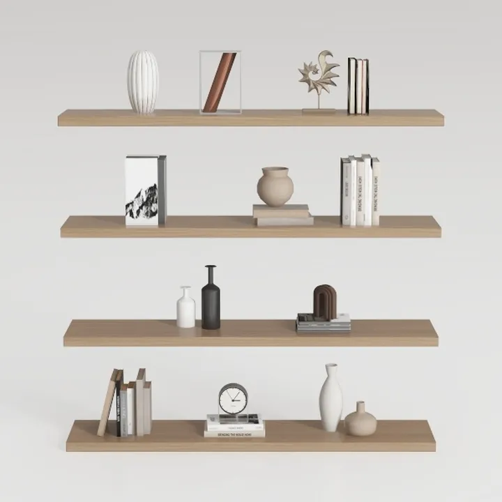 Long Wall Shelves 60 inch,Long Floating Shelf Set