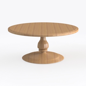 Solid Wood Round Nesting Coffee Table Set of 2