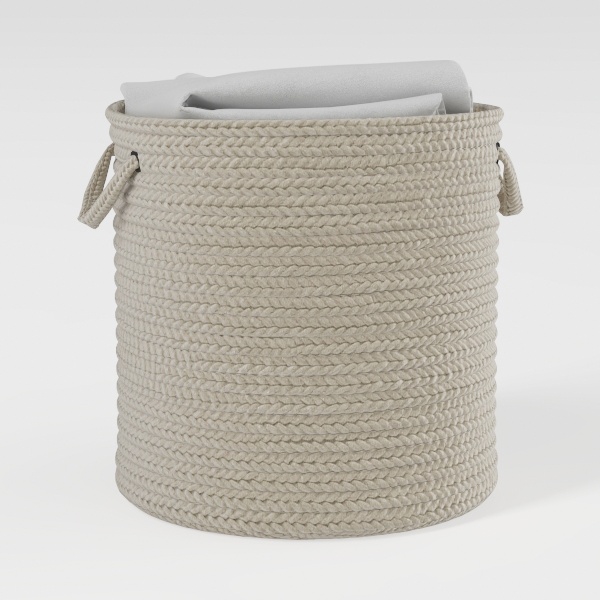 Mkono Woven Storage Basket-Warm Beige